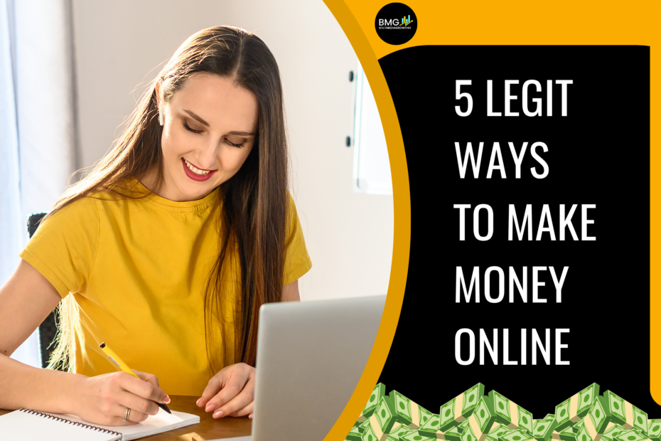 5 legit ways to make money online